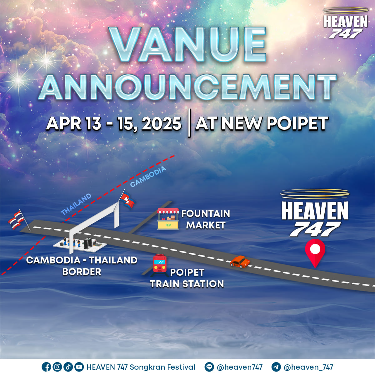 Travel to the Heaven 747 Songkran Festival with ultimate convenience!